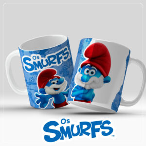 Kit Digital Canecas - Smurfs