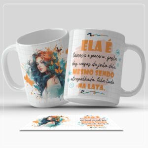 Arte Digital para Caneca - Ela é