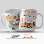 Arte Digital para Caneca - Imite os Gatos