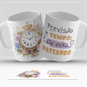 Arte Digital para Caneca - Previsão do Tempo