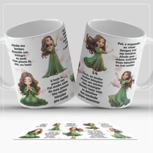 Arte Digital para Caneca - Bençãos que não tem fim
