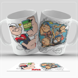 Arte Digital para Caneca - Popeye