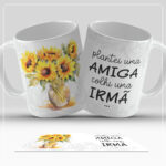 Arte Digital para Caneca - Plantei uma amiga