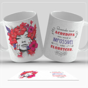 Arte Digital para Caneca - Quando você acredita