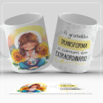Arte Digital para Caneca - A gratidão